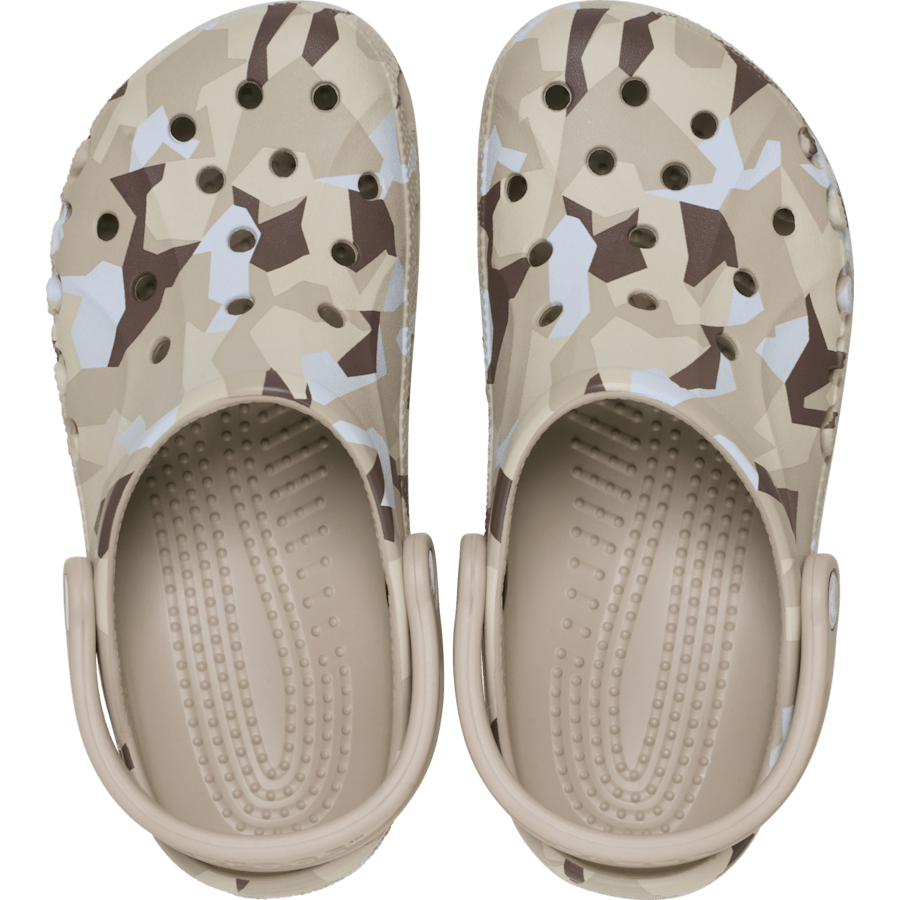Cobblestone/White Baya Seasonal Printed Clog - Yläosa - Crocs