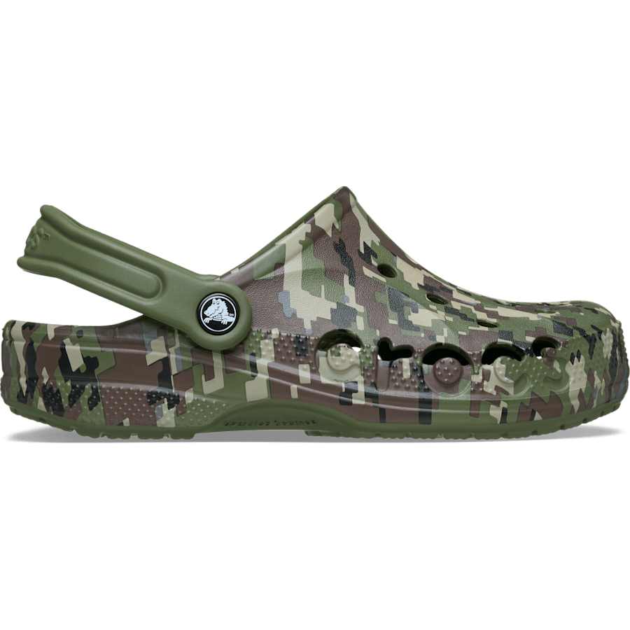 Army Green / Multi Baya Seasonal Printed Clog - Seitenansicht - Crocs