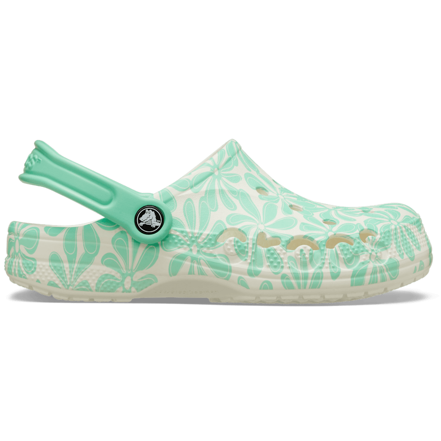 Pistachio Baya Seasonal Printed Clog - Side - Crocs