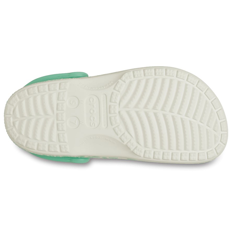 Pistachio Baya Seasonal Printed Clog - Bottom - Crocs