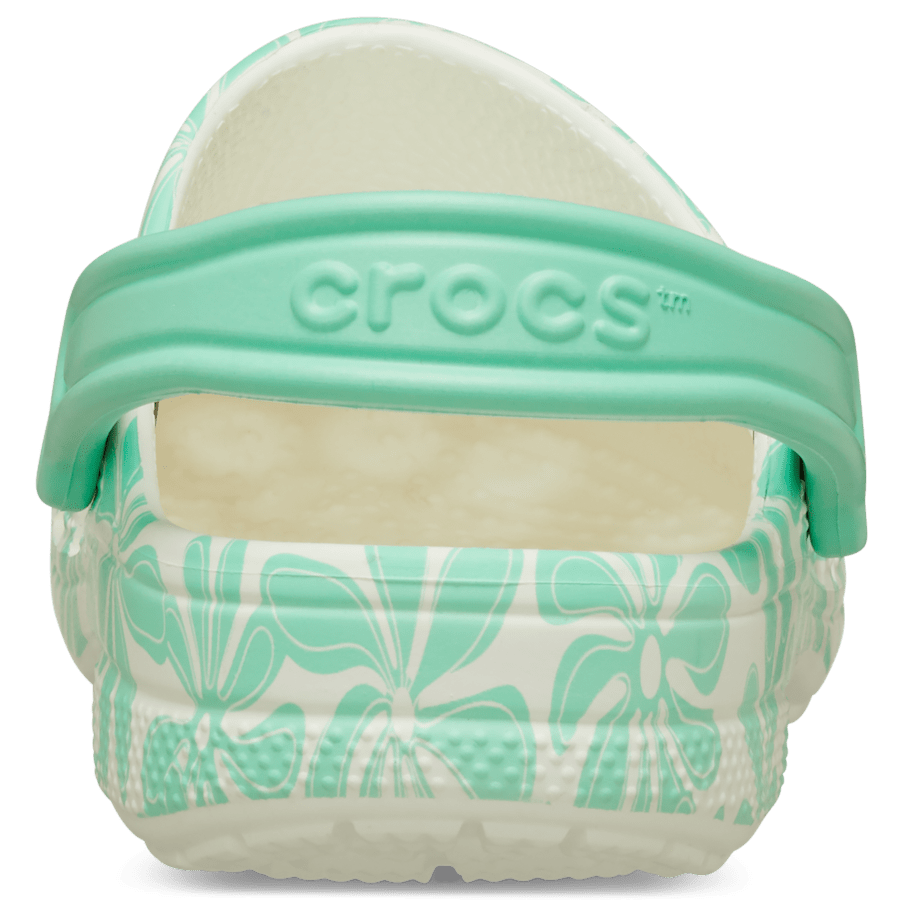 Pistachio Baya Seasonal Printed Clog - Back - Crocs