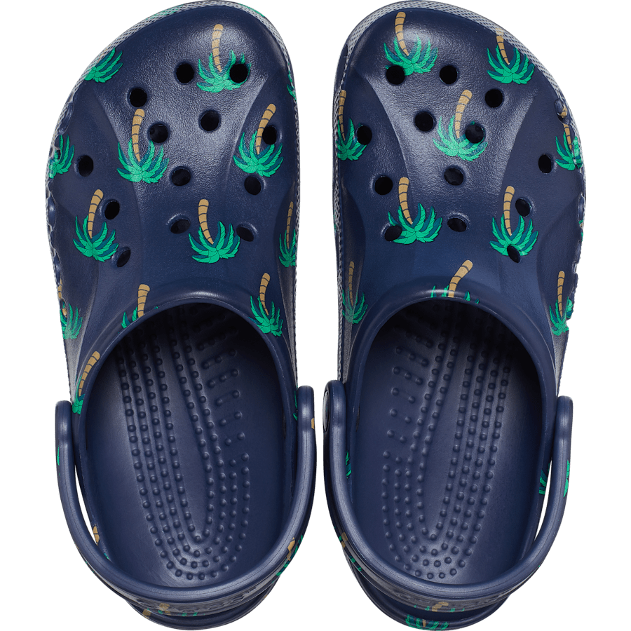 Navy Baya Seasonal Printed Clog - Top - Crocs