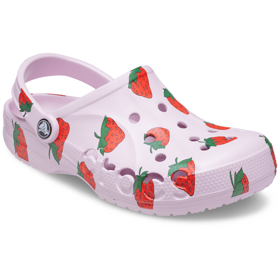 Ballerina Pink Baya Seasonal Printed Clog - Angle - Crocs