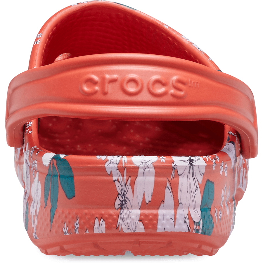 Spicy Orange Baya Seasonal Printed Clog - Back - Crocs