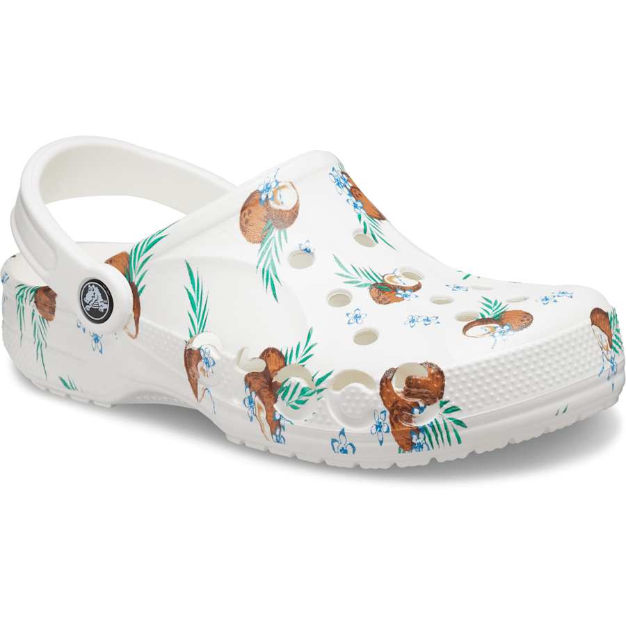 Coconut Print Baya Seasonal Printed Clog - Angle - Crocs