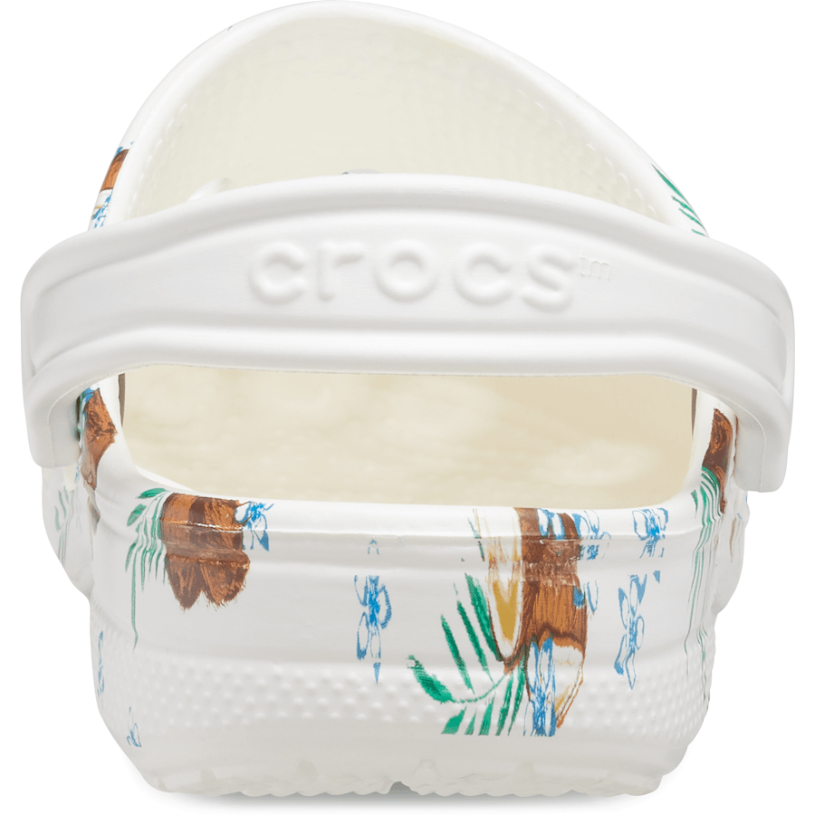 Coconut Print Baya Seasonal Printed Clog - Back - Crocs