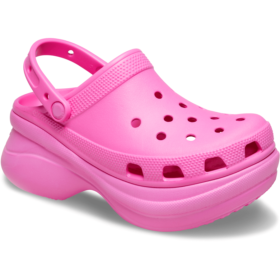 Electric Pink Bae Clog - Angle - Crocs