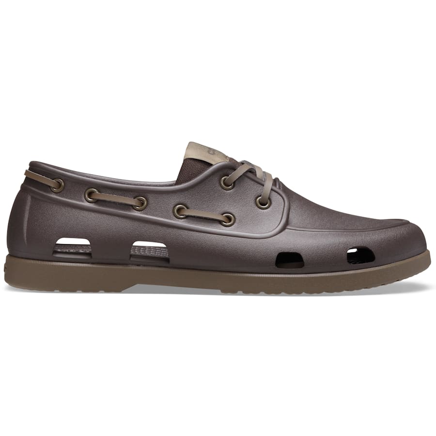 Espresso / Walnut Men's Classic Boat Shoe - Side - Crocs