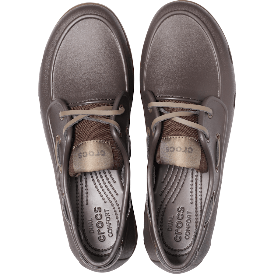 Espresso / Walnut Men's Classic Boat Shoe - Top - Crocs