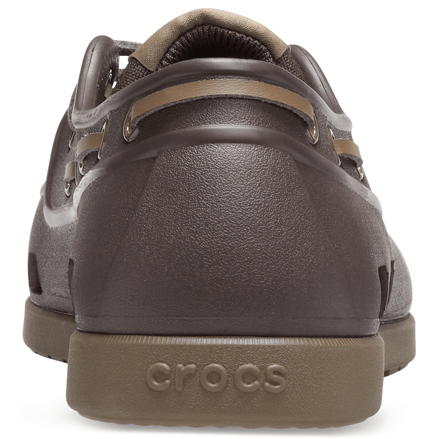 Espresso / Walnut Men's Classic Boat Shoe - Back - Crocs