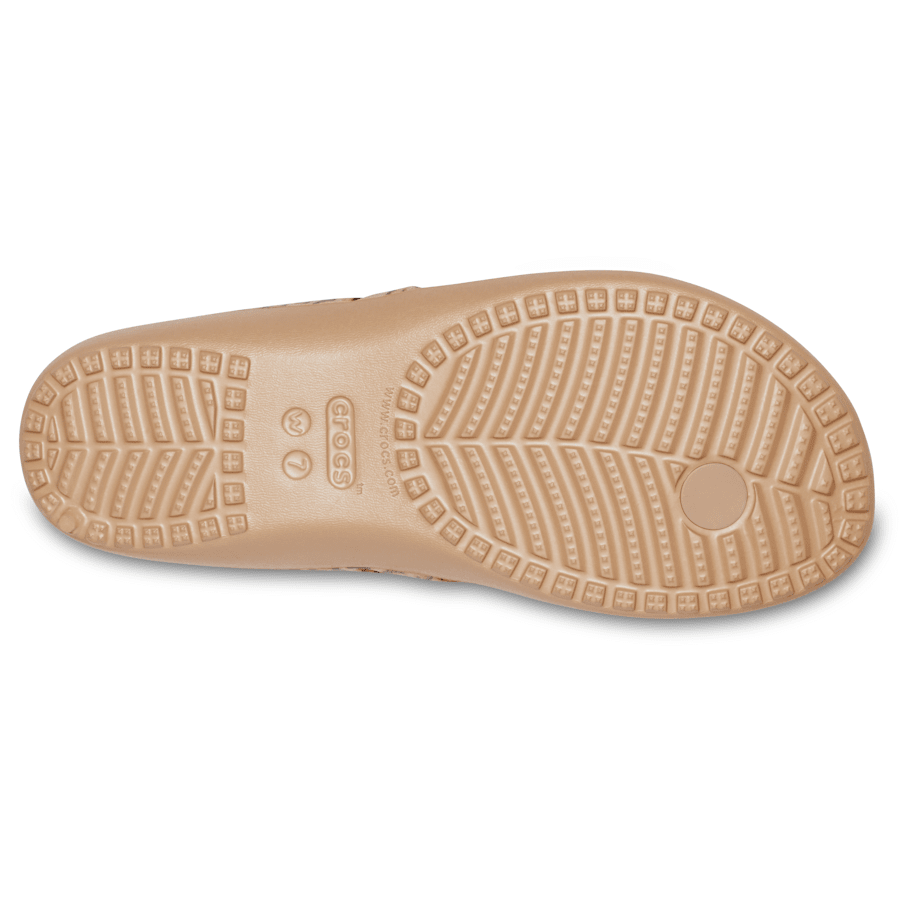 Leopard / Gold Women's Kadee II Leopard Flip - Bottom - Crocs
