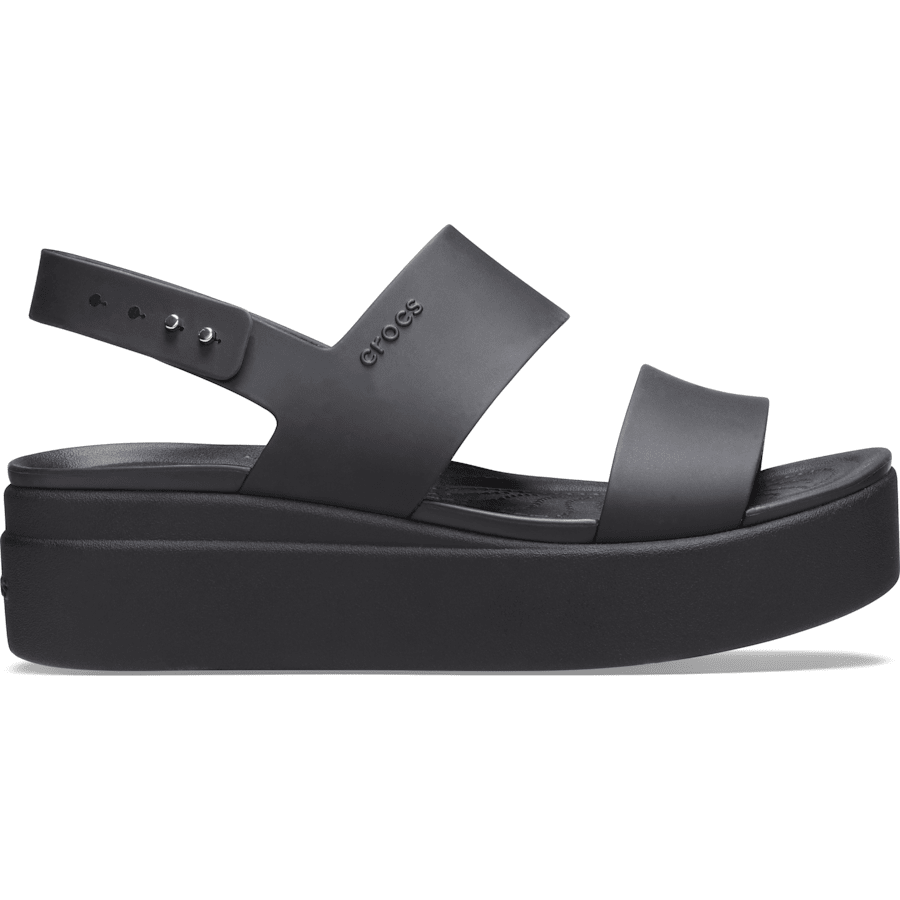 Black / Black Brooklyn Low Wedge - Side - Crocs
