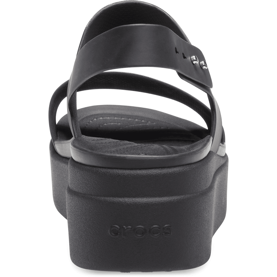 Black / Black Brooklyn Low Wedge - Back - Crocs