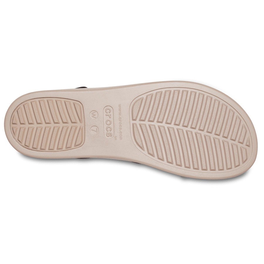 Black / Mushroom Brooklyn Low Wedge - Bottom - Crocs