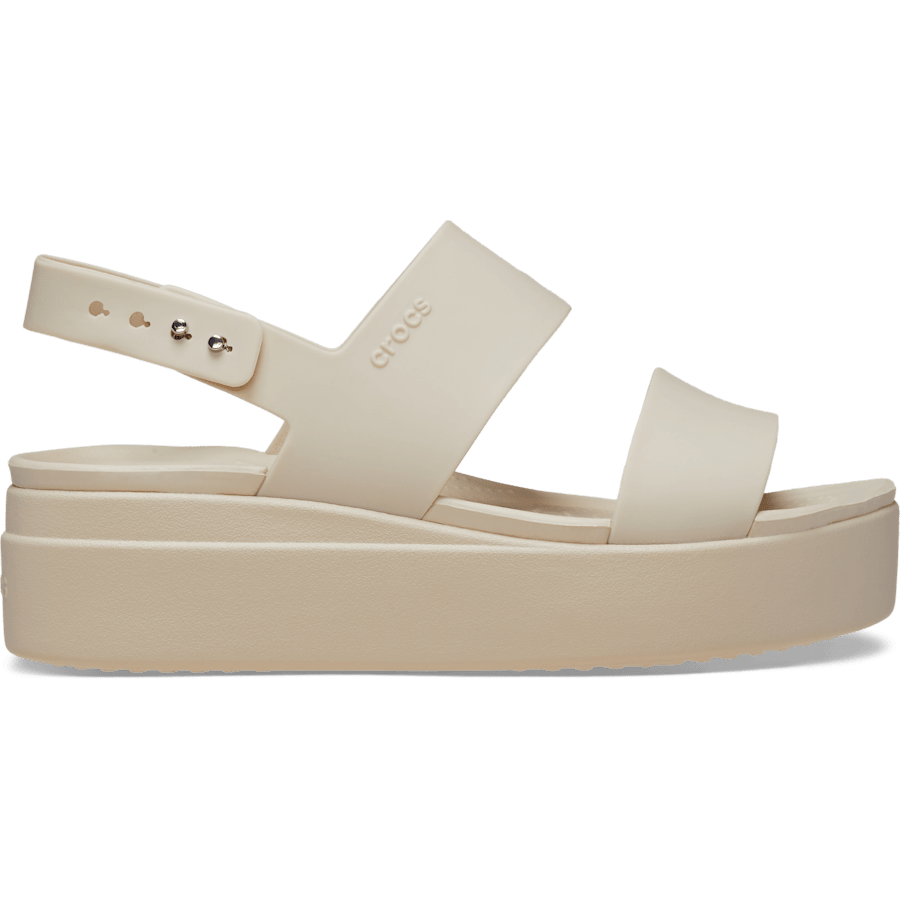 Sandstone Brooklyn Low Wedge - Side - Crocs