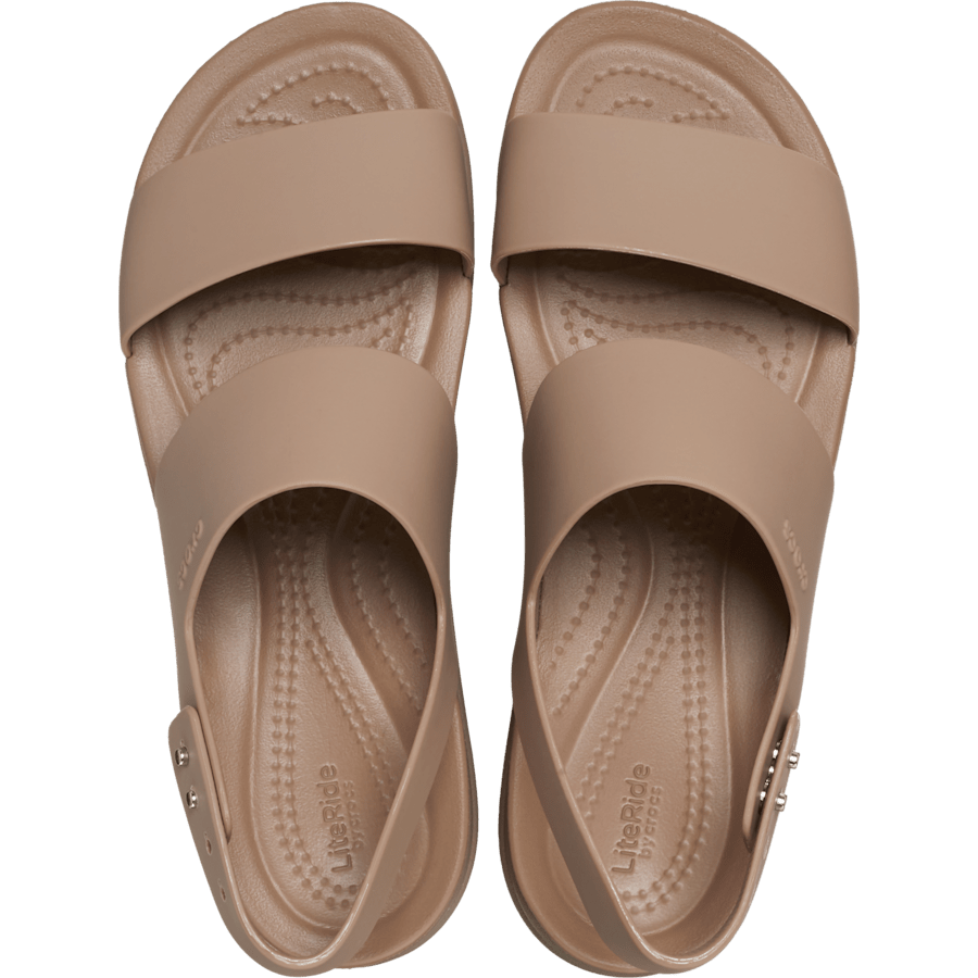 Latte/Mushroom Brooklyn Low Wedge - Top - Crocs