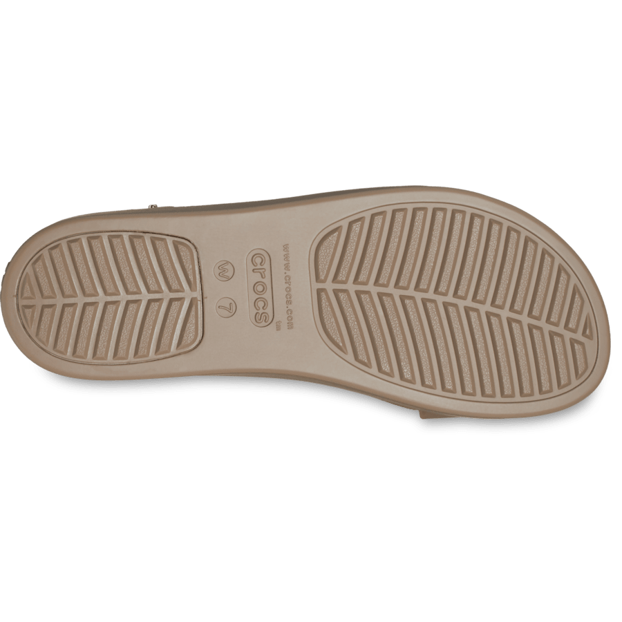 Latte/Mushroom Brooklyn Low Wedge - Bottom - Crocs