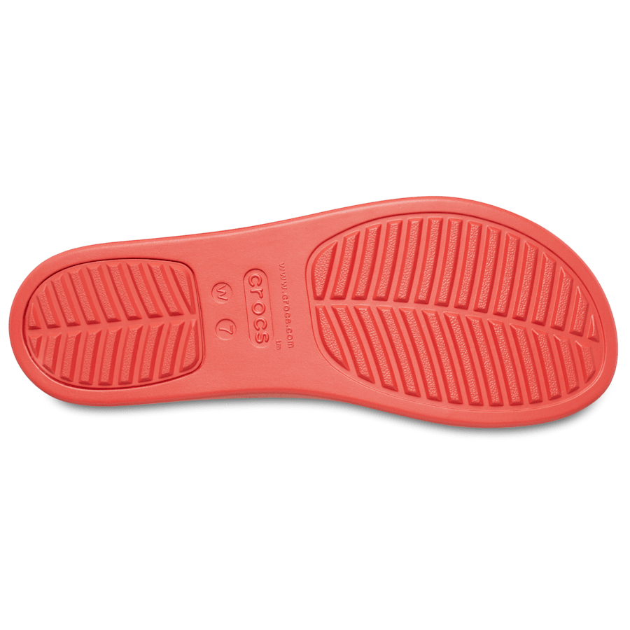 Spicy Orange / Spicy Orange Brooklyn Low Wedge Sandal - Bottom - Crocs