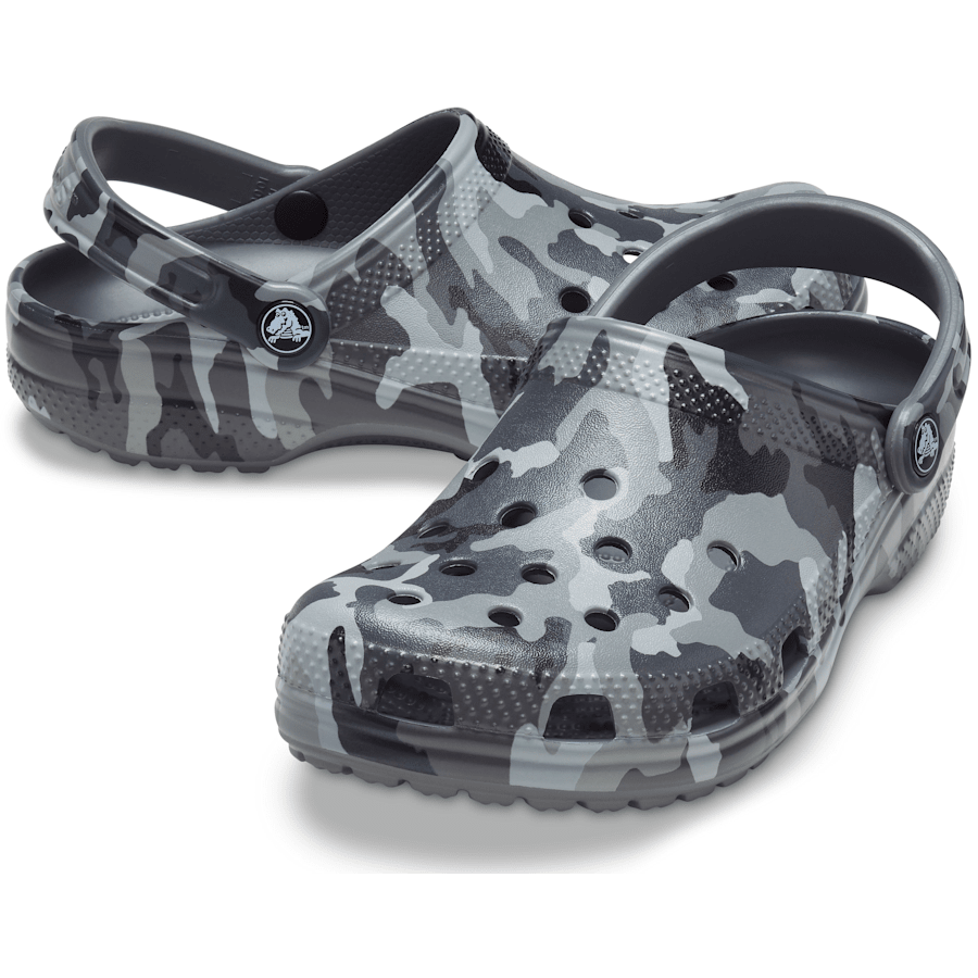 Slate Grey / Multi Classic Printed Camo Clog - Pair - Crocs