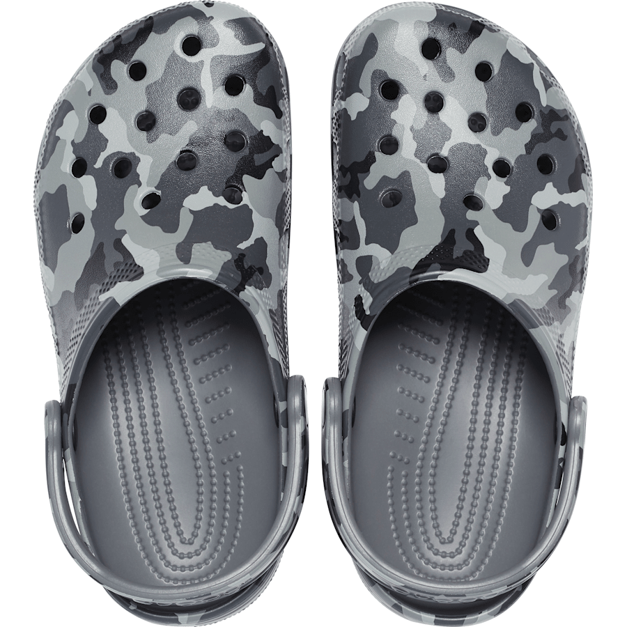 Slate Grey / Multi Classic Printed Camo Clog - Top - Crocs