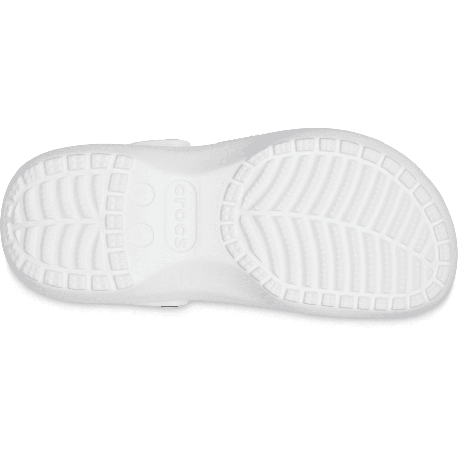 White Women's Classic Platform Clog - Bottom - Crocs