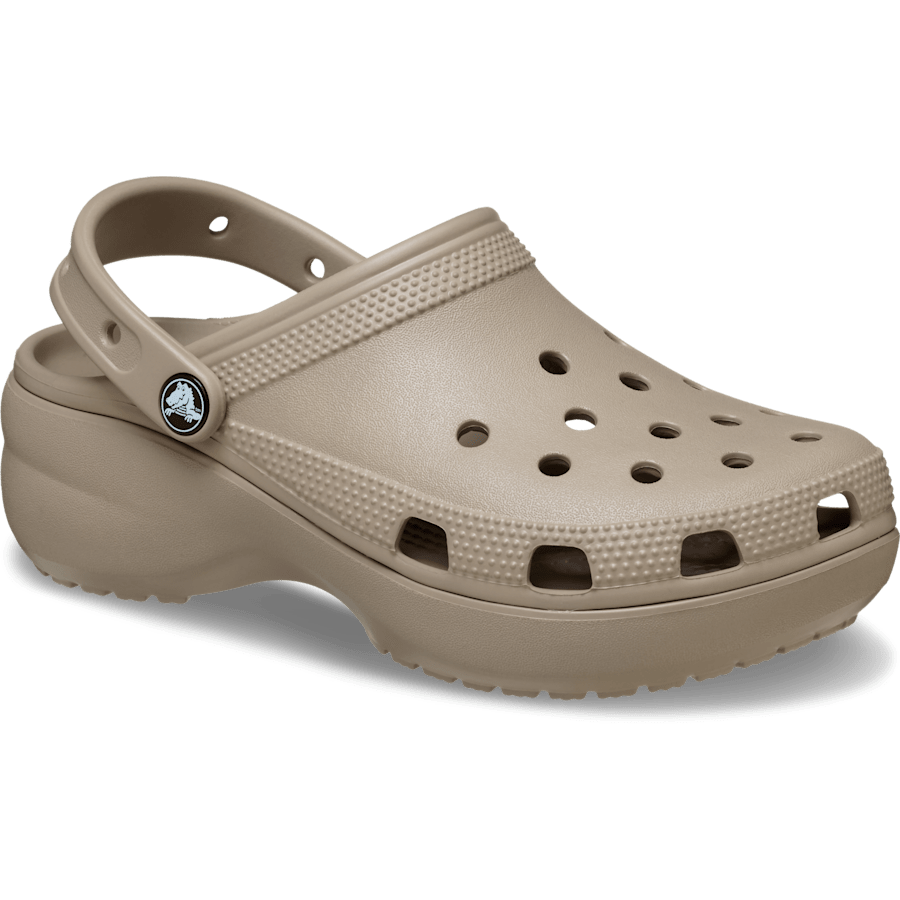Crocs Women's Classic Platform Clog — Taupe