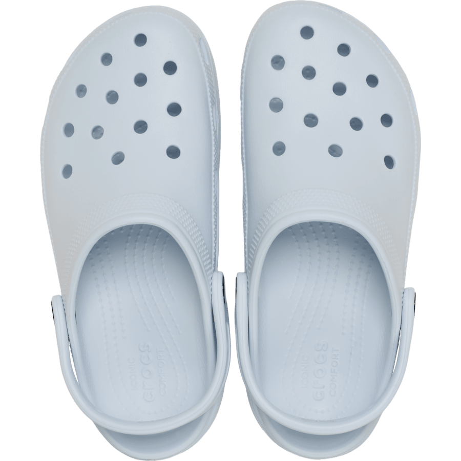 Glace du ciel Sabots plateforme classiques pour femmes - Dessus - Crocs
