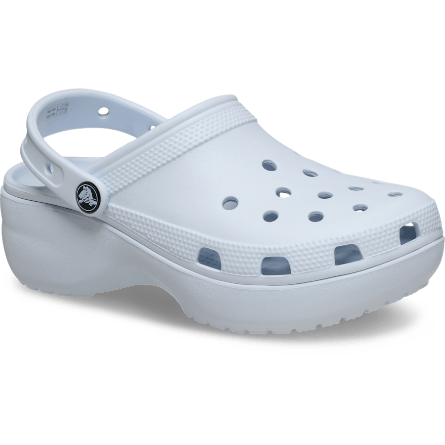 Glace du ciel Sabots plateforme classiques pour femmes - Angle - Crocs