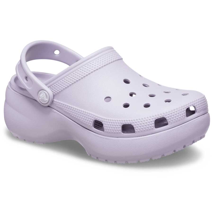 Mauve Mist Women's Classic Platform Clog - Angle - Crocs