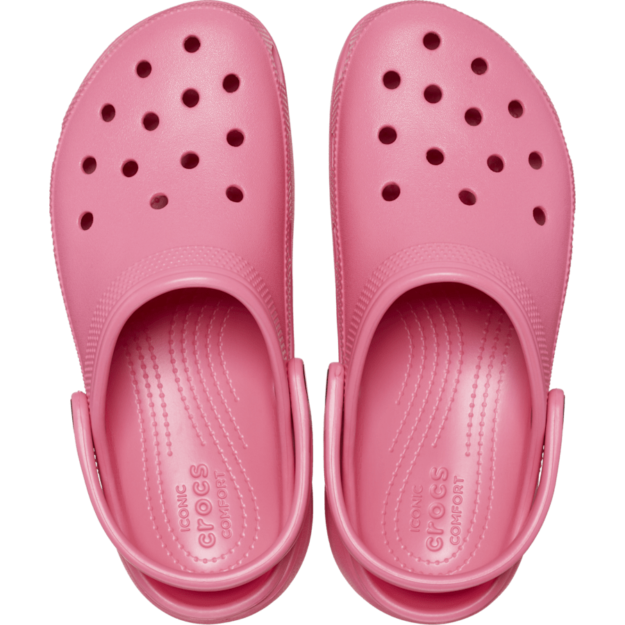 Hyper Pink Women's Classic Platform Clog - Top - Crocs