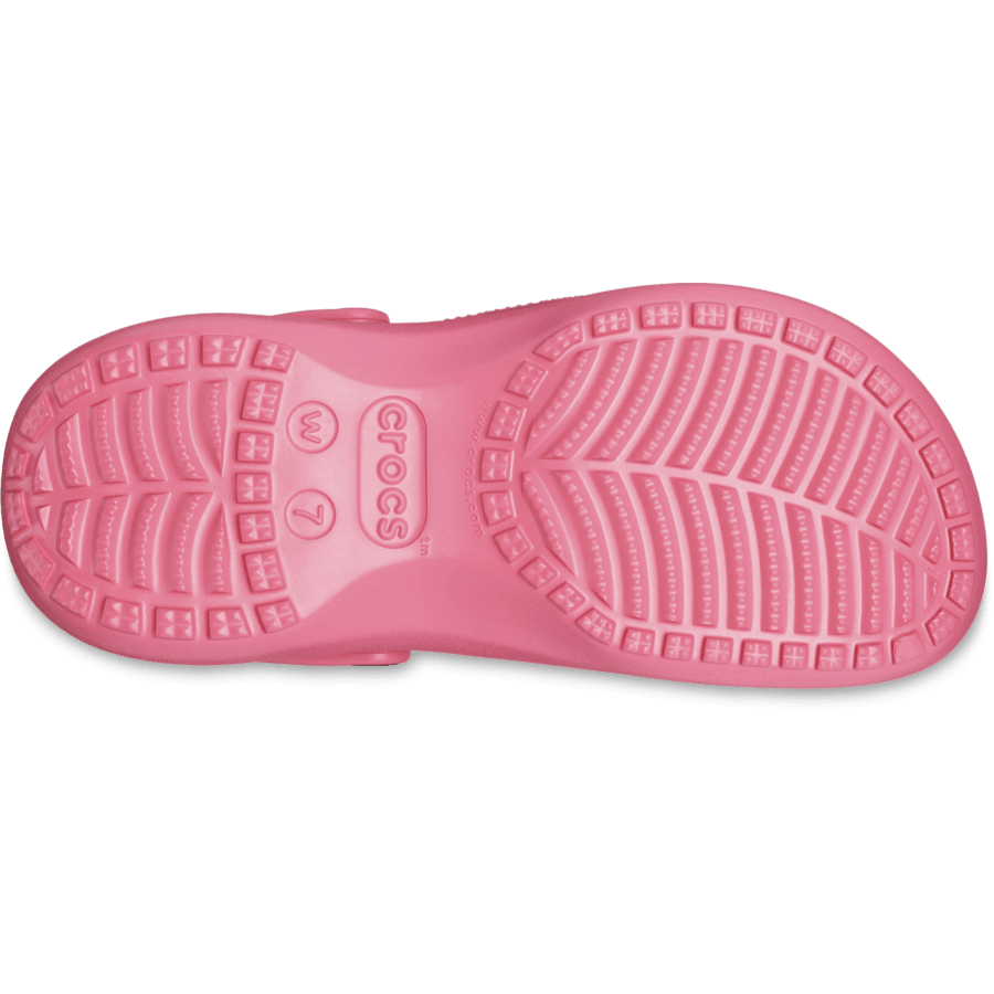 Hyper Pink Women's Classic Platform Clog - Bottom - Crocs