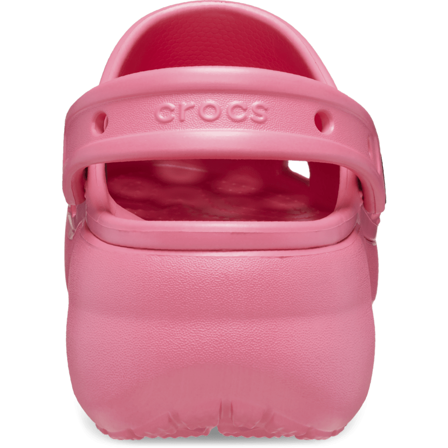 Hyper Pink Women's Classic Platform Clog - Back - Crocs