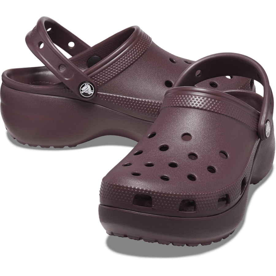 Cerise foncée Sabots plateforme classiques pour femmes - Paire - Crocs