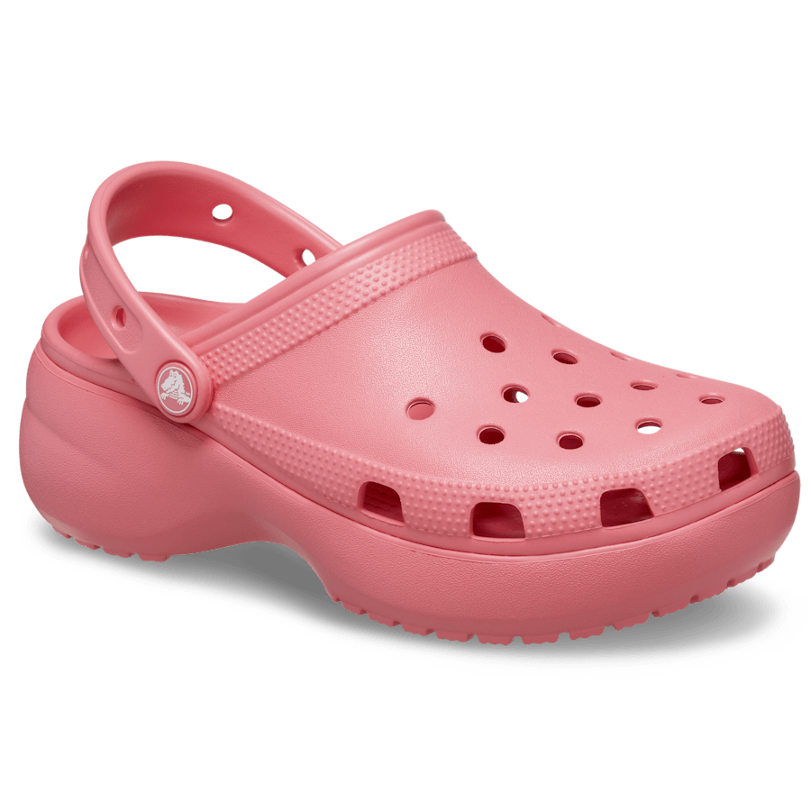 Hot Blush Women's Classic Platform Clog - Angle - Crocs