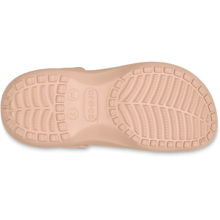 Pink Caramel Women's Classic Platform Clog - Bottom - Crocs