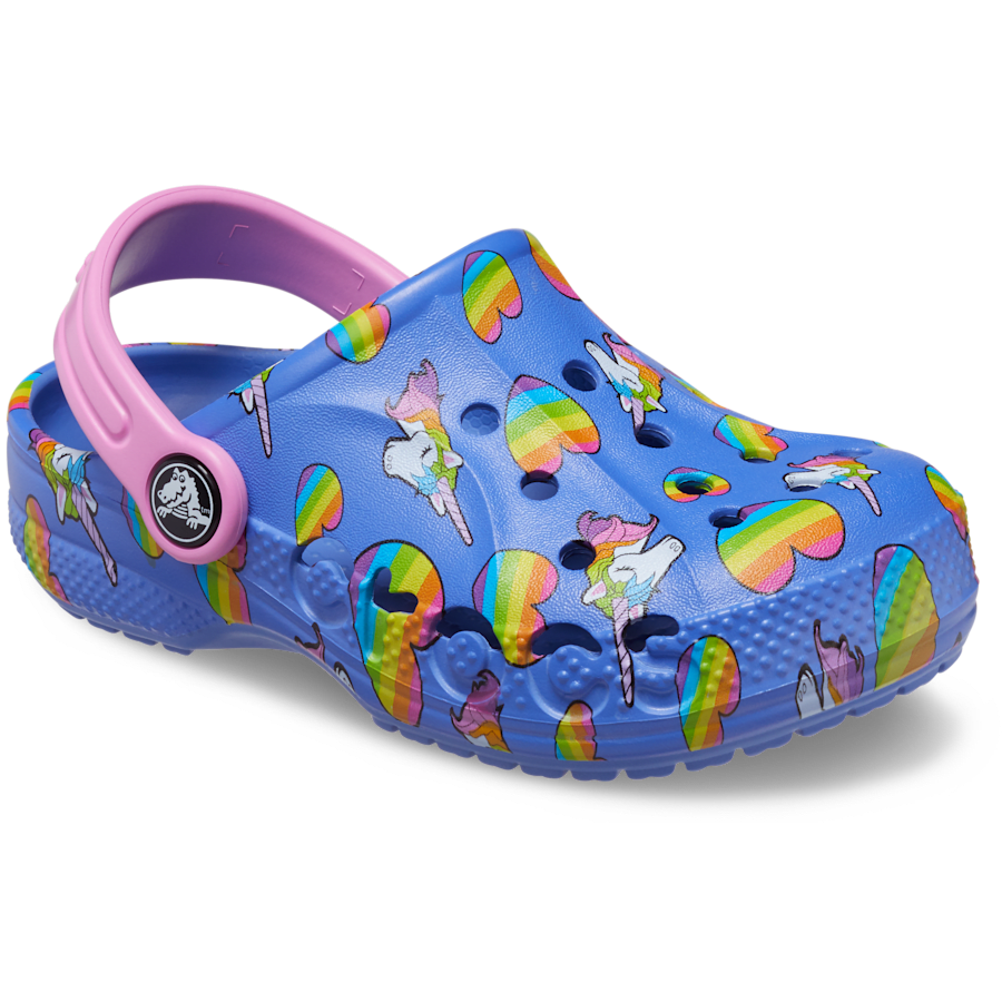 Colour Toddler Baya Graphic Clog - Angle - Crocs
