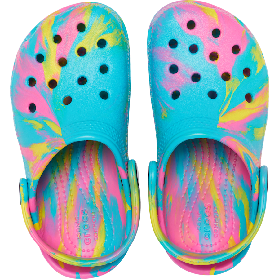 Colour Toddler Classic Marbled Clog - Top - Crocs