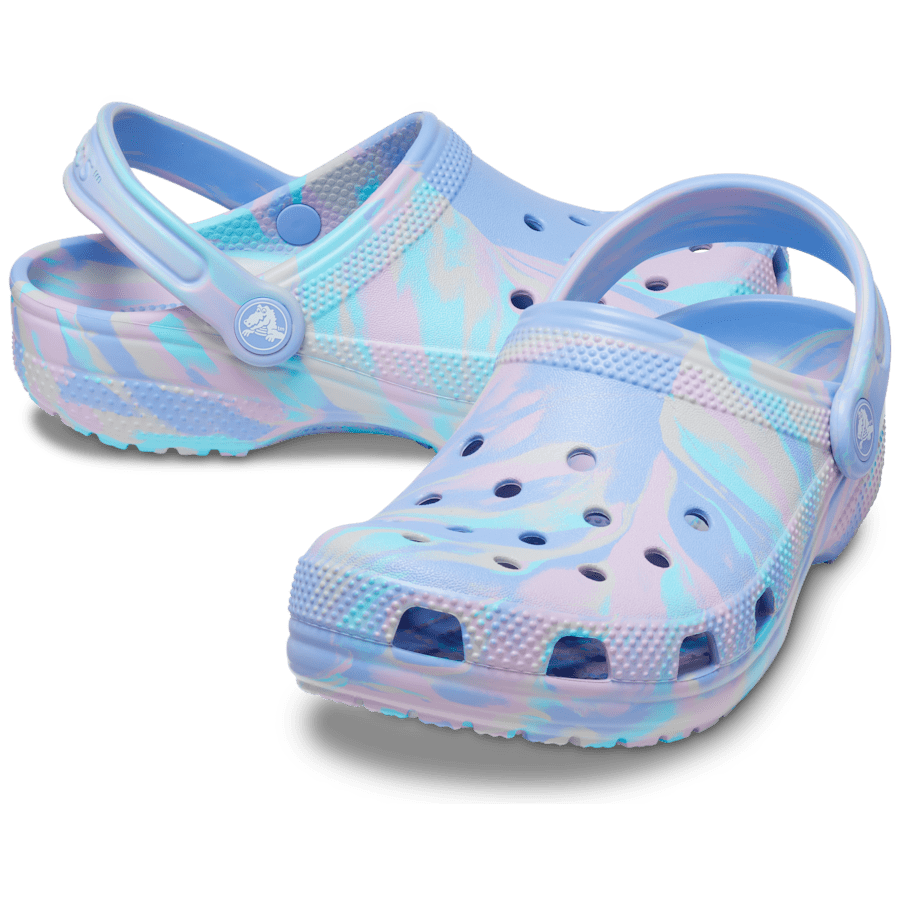 Moon Jelly / Multi Toddler Classic Marbled Clog - Pair - Crocs