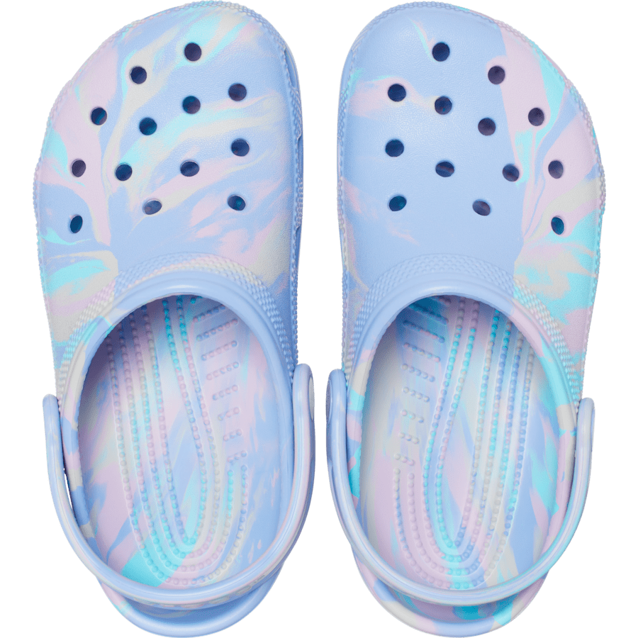 Moon Jelly / Multi Toddler Classic Marbled Clog - Top - Crocs