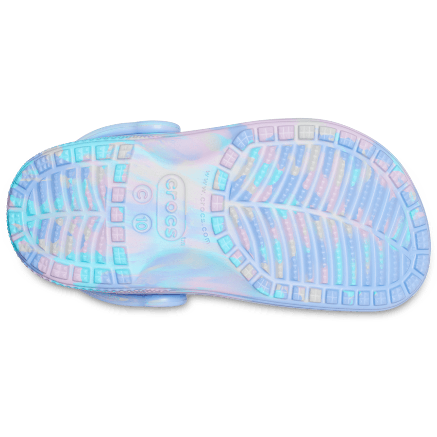 Moon Jelly / Multi Toddler Classic Marbled Clog - Bottom - Crocs