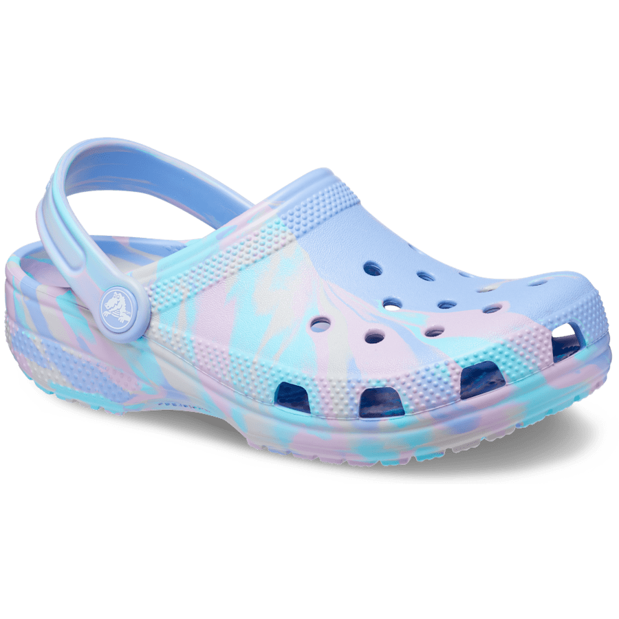 Moon Jelly / Multi Toddler Classic Marbled Clog - Angle - Crocs