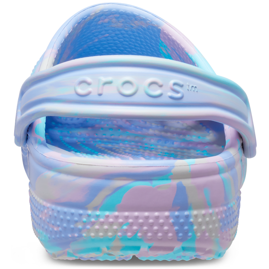 Moon Jelly / Multi Toddler Classic Marbled Clog - Back - Crocs