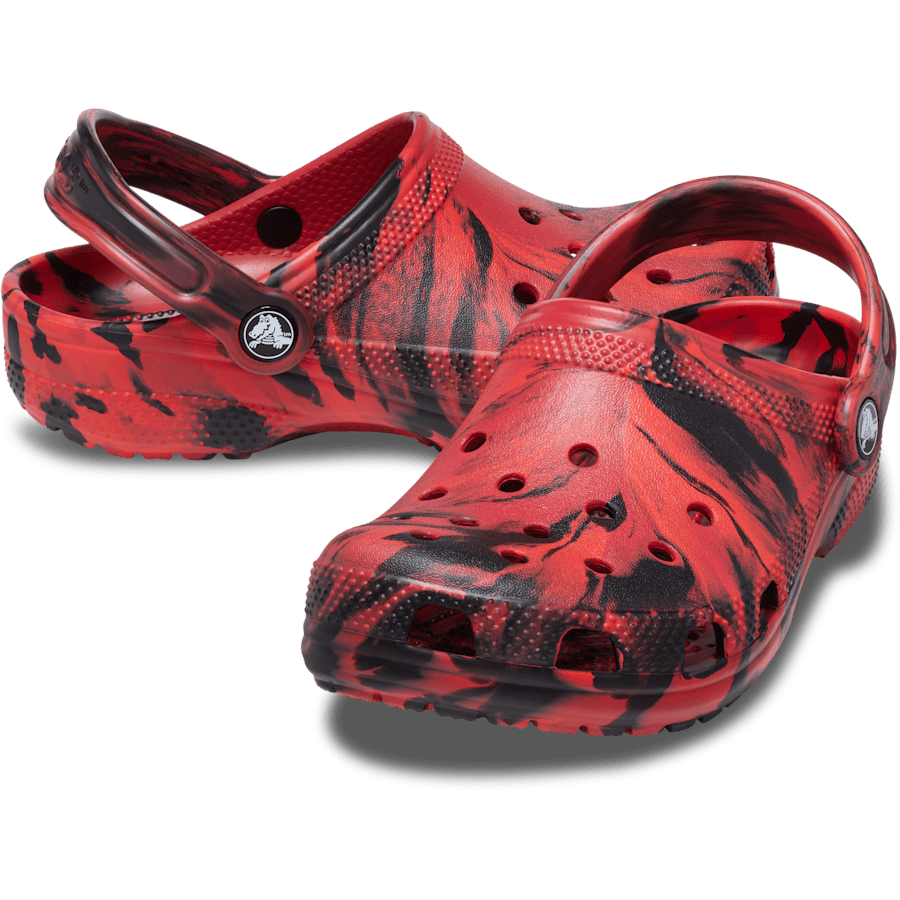 Pepper / Black Toddler Classic Marbled Clog - Pair - Crocs