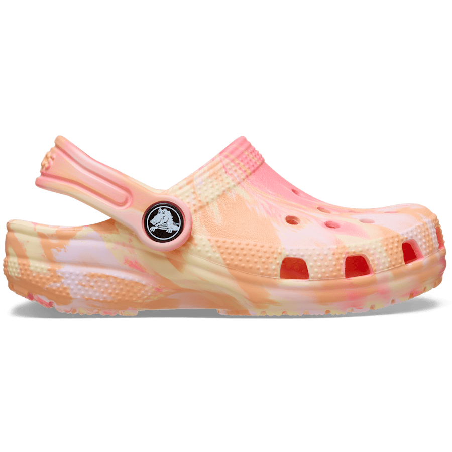 Crocs Toddler Classic Marbled Clog — Guava / Multi