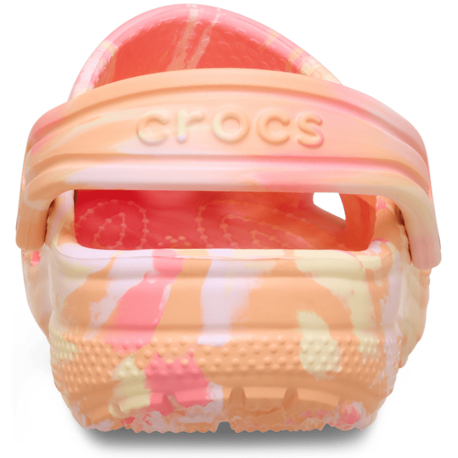 Crocs Toddler Classic Marbled Clog — Guava / Multi