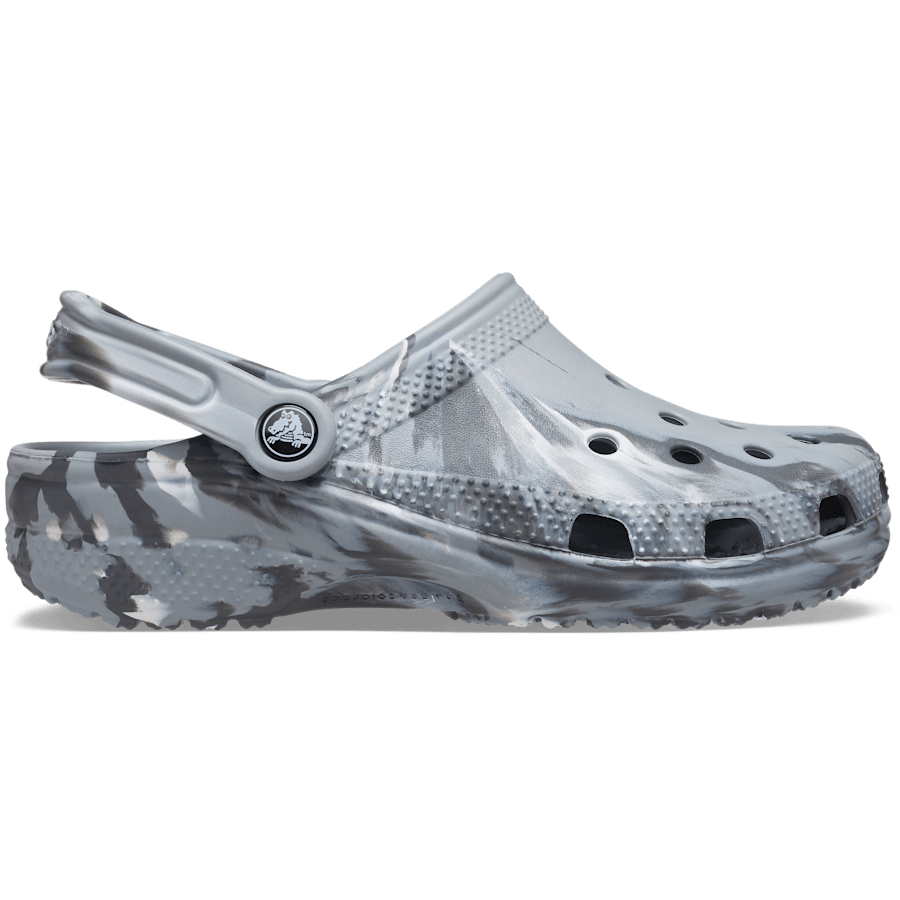 Light Grey / Multi Classic Marbled Clog - Side - Crocs