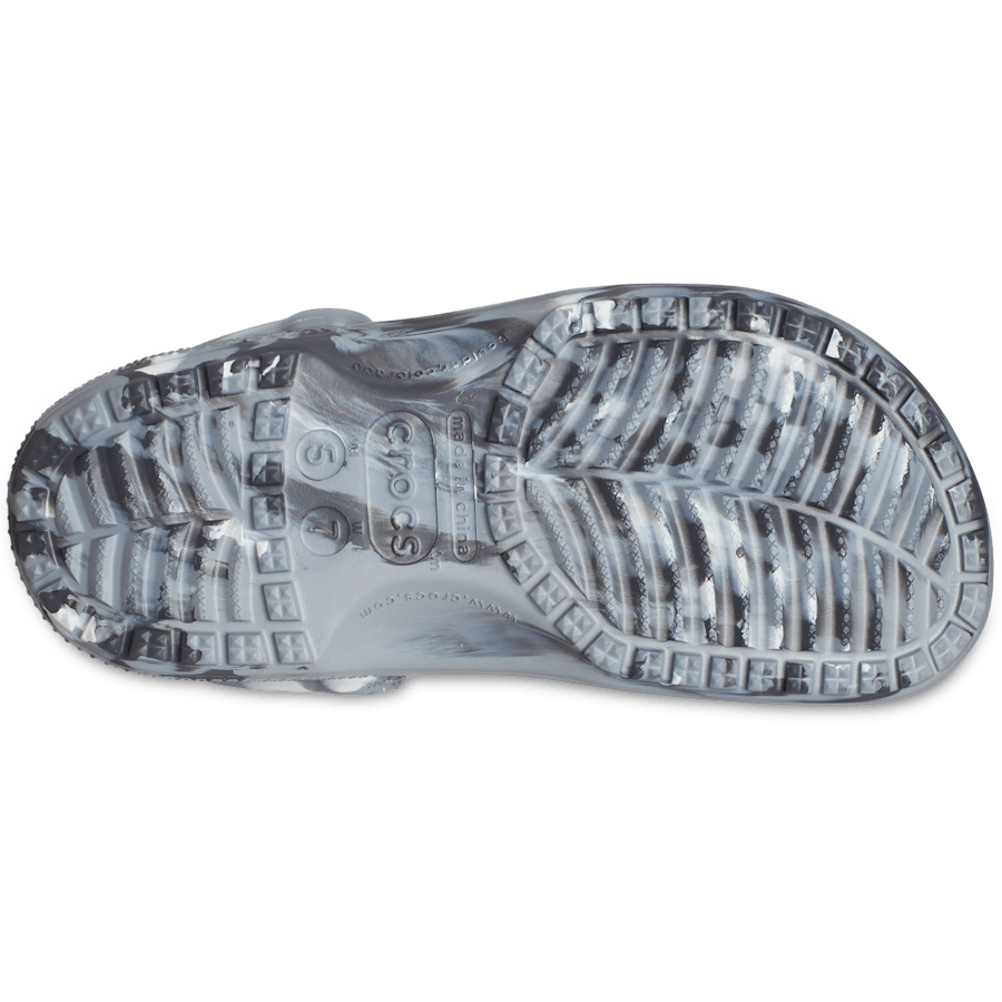 Light Grey / Multi Classic Marbled Clog - Bottom - Crocs