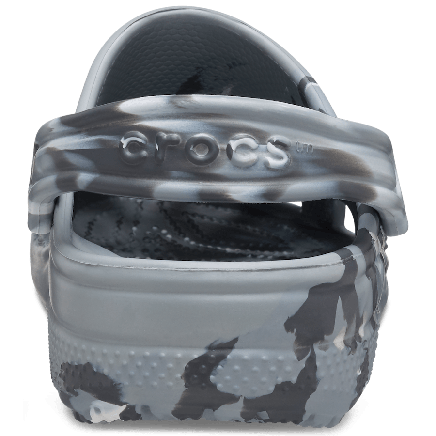 Light Grey / Multi Classic Marbled Clog - Back - Crocs