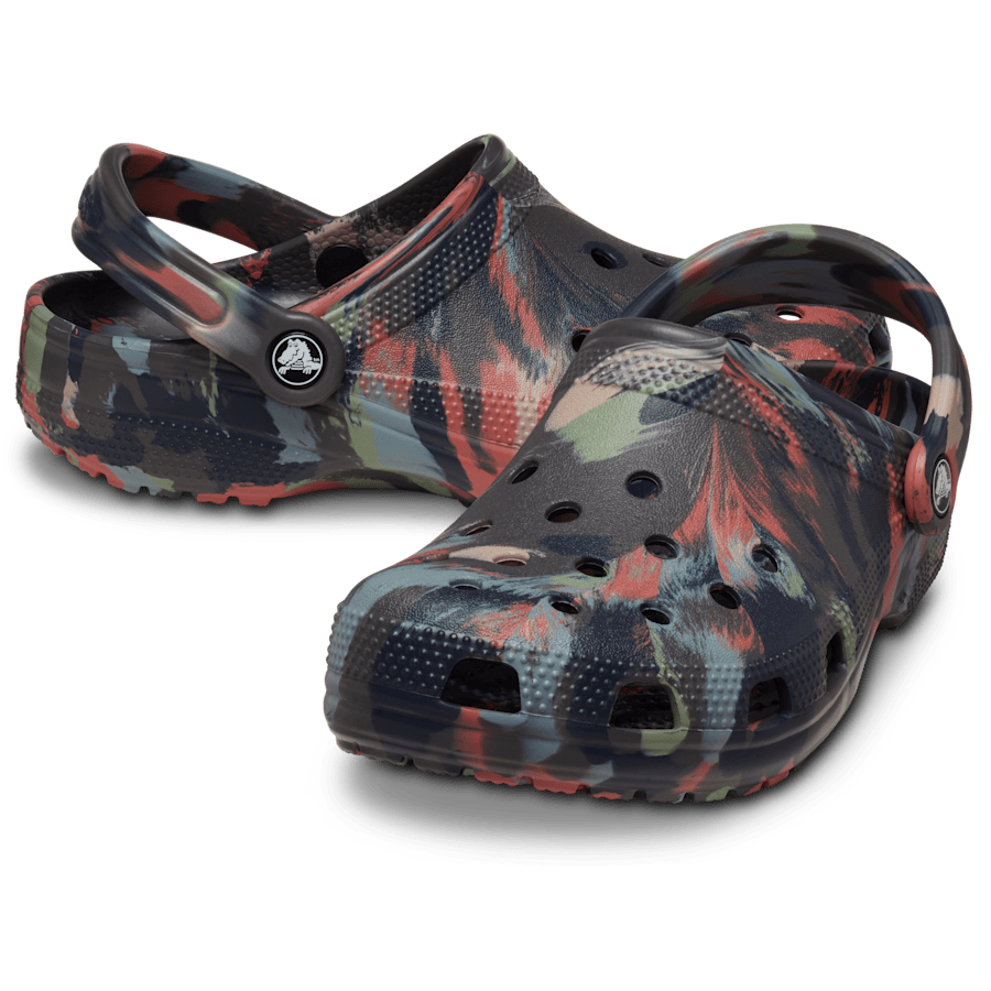 Black Sand / Multi Classic Marbled Clog - Pair - Crocs