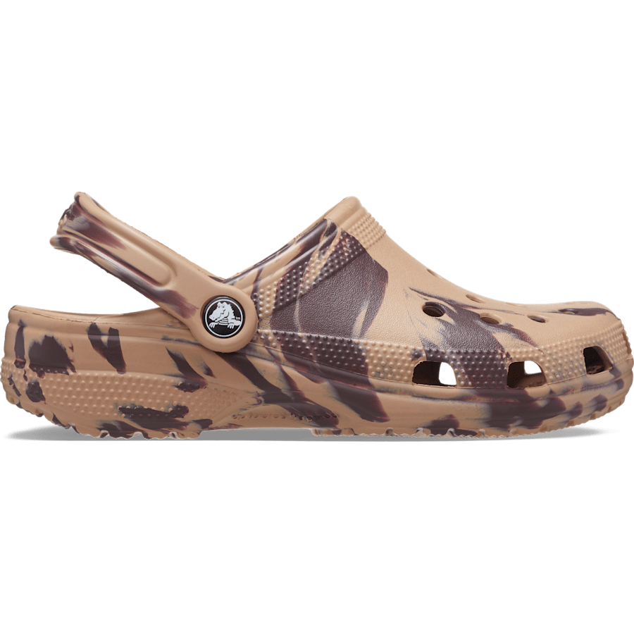Cork / Multi Classic Marbled Clog - Side - Crocs